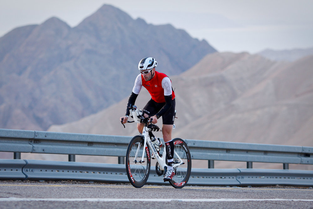 Cyclist in the Mountains